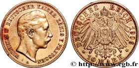 GERMANY - KINGDOM OF PRUSSIA - WILLIAM II
Type : 10 Mark Or 
Date : 1906 
Quantity minted : 541970 
Metal : gold 
Millesimal fineness : 900  ‰
Diamete...