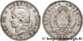 ARGENTINA
Type : 1 Peso  
Date : 1881 
Quantity minted : 62000 
Metal : silver 
Millesimal fineness : 900  ‰
Diameter : 37  mm
Orientation dies : 6  h...
