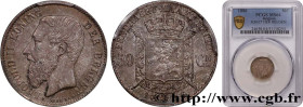 BELGIUM
Type : 50 Centiemen (Centimes) Léopold II 
Date : 1886 
Quantity minted : 3750000 
Metal : silver 
Millesimal fineness : 835  ‰
Diameter : 23 ...