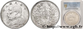 CHINA
Type : 1 Yuan Président Yuan Shikai an 3 
Date : 1914 
Metal : silver 
Millesimal fineness : 890  ‰
Diameter : 39  mm
Orientation dies : 12  h.
...