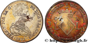 SPAIN - KINGDOM OF SPAIN - FERDINAND VII
Type : 4 Reales  
Date : 1823 
Mint name / Town : Valence 
Metal : silver 
Millesimal fineness : 896  ‰
Diame...