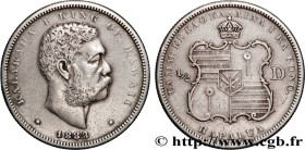HAWAII
Type : 1/2 Dollar roi Kalakaua Ier 
Date : 1883 
Mint name / Town : San Francisco 
Quantity minted : 700000 
Metal : silver 
Millesimal finenes...