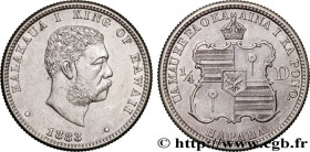HAWAII
Type : 1/4 Dollar roi Kalakaua Ier 
Date : 1883 
Mint name / Town : San Francisco 
Quantity minted : 499974 
Metal : silver 
Millesimal finenes...