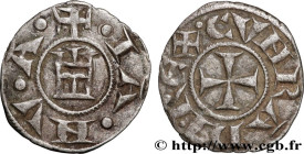 ITALY - LIGURIA - REPUBLIC OF GENOA
Type : Denier 
Date : (1139-1339) 
Date : n.d. 
Mint name / Town : Gênes 
Metal : silver 
Diameter : 15  mm
Orient...