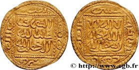 MERINID - ABU YAHYA ABU BAKR
Type : 1/4 dinar 
Date : n.d. 
Quantity minted : - 
Metal : gold 
Diameter : 15,61  mm
Orientation dies : 12  h.
Weight :...