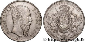 MEXICO - MAXIMILIAN I
Type : 1 Peso  
Date : 1866 
Mint name / Town : Mexico 
Quantity minted : 2148000 
Metal : silver 
Millesimal fineness : 900  ‰
...