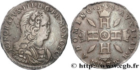 MONACO - PRINCIPALITY OF MONACO - HONORE III
Type : Pezzetta 
Date : 1734 
Mint name / Town : Monaco 
Metal : billon 
Diameter : 25  mm
Orientation di...
