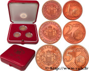 MONACO
Type : COFFRET Euro BELLE ÉPREUVE spécial 1, 2 et 5 cent 
Date : 2005 
Quantity minted : 35.000 
Metal : copper plated steel 
Catalogue referen...