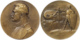 Austria, General commander-in-Chief of the Austro-Hungarian Army Conrad von Hötzendorf, Medal, 1915 Opus: A. Hartig. Ø 65 mm. Ae. 108,00 g Hauser 7263...