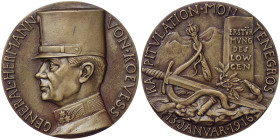 Austria, Montenegro, General commander-in-Chief of the Austro-Hungarian Army Hermann Kövess 1854-1924, Medal for the surrender of Lovcen in Montenegro...