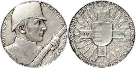 Switzerland, Medal of the City of Lucerne for the faithful defence of national frontiers, 1920 Opus: Hans Frei. Ø 45 mm. Ag.900 36,83 g Hofer 301, UNC...