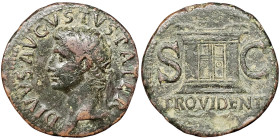 Roman Coins, Augustus, Dupondius, n.d., Rome, Struck under Tiberius (22-30 AD). Ae. 10,56 g Cohen 228, VF+