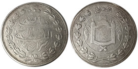 Afghanistan, Habibullah, 5 Rupees, 1322 AH-1904 AD Ag.900 45,62 g KM 843, VF