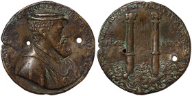 Austria, Charles V of Habsburg, Medal, n.d. (1541) Opus: Christoph Weiditz. Ø 47 mm. Ae. 33,05 g, Holed, Bernhart 74, F