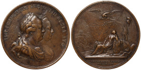 Austria, Maria Theresia, Medal on the establishment of the military border in Hungary, Transylvania, 1762 Opus: Kaiserswerth, I. Donner. Ø 59 mm Ae. 7...