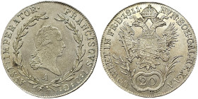 Austria, Francis I, 20 Kreuzer, 1811, Vienna, Ag.583 6,63 g Frühwald 292, A.UNC