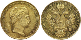 Austria, Ferdinand I, Ducat, 1841, A Vienna, Au.986 3,49 g Rare Frühwald 725, UNC