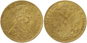 Austria, Franz Joseph I, 4 Ducats, 1912, Vienna, Au.986 13,95 g Frühwald 1161, VF