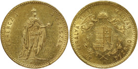 Austria, Franz Joseph I, Ducat, 1868, KB Kremnitz, Au.986 3,49 g Rare, Edge nick, Frühwald 1707, XF+