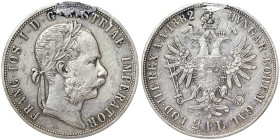 Austria, Franz Joseph I, 2 Gulden, 1882, Vienna, Ag.900 24,69 g, Mount mark, Frühwald 1381, VF