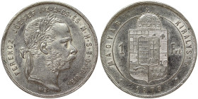 Austria, Franz Joseph I, 1 Forint, 1879, KB Kremnitz, Ag.900 12,35 g Frühwald 1783, XF+