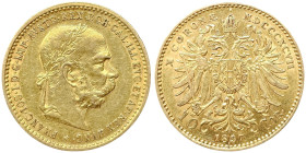 Austria, Franz Joseph I, 10 Corona, 1897, Vienna, Au.900 3,39 g Frühwald 1951, XF+