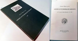 ANNUAL REPORT OF THE AMERICAN NUMISMATIC SOCIETY 1990. 1990. NEW YORK. (pag.147, 15X23 Cm) (M.B.P.) n.ex libris: 14517 TER, Condizioni molto buone