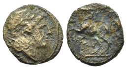 SERIE ANONIMA (c. 235 a.C.). AE per Roma (g 1,73). Testa laureata di Apollo a destra. R/ Cavallo impennato a sinistra. Crawford 26/3; HN Italy 308; RB...