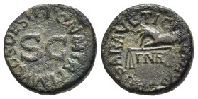 CLAUDIO (41-54). Quadrante per Roma. AE (g 3,14). Mano che regge bilancia, PNR sotto. R/ Leggenda attorno a S C. RIC I 85. BB. Nr. Reg. 643/25
