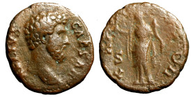 AELIO Caesar (136-138) Asse (g. 9,42) L AELIVS CAESAR, Testa nuda a ds. R/ TR POT COS II, Fortuna-Spes stante a sn., con fiore e cornucopia. RIC 1065;...