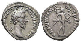 COMMODO (177-192). Denario per Roma. AR (g 2,88). Testa laureata a destra. R/ Marte avanza a destra, con lancia e trofeo sulla spalla. RIC III 54. BB....