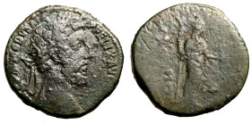 COMMODO (177-192) Sesterzio (g. 19,25) M COMMODVS ANT P FELIX AVG BRIT, Testa laur. a ds. R/ Nobilitas stante a ds. con scettro e palladio. RIC 501; C...