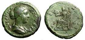 LUCILLA (figlia di M. Aurelio e moglie di Lucio Vero) (Augusta, 161-169) Asse (g. 9,88) LVCILLA AVGVSTA, Busto drapp. di Lucilla a ds. R/ VENVS, Venus...