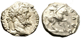 SETTIMIO SEVERO (193-211) Denario (g. 3,22) L SEPT SEV PERT AVG IMP VIII, Testa laur. a ds. R/ PROFECTIO AVG, Settimio a cavallo verso ds. RIC 91. AR ...
