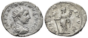 ELAGABALO (218-222). Antoniniano per Roma. AR (g 4,28). Busto radiato, drappeggiato e corazzato a destra. R/ Fides stante di fronte, testa a destra, r...