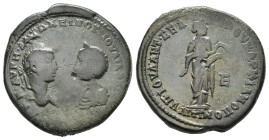 ELAGABALO e GIULIA MESA (218-222). Mesia Inferiore, Marcianopolis. Pentassarion. AE (g 10,32). Julius Antonius Seleucus, magistrato. Busti affrontati ...