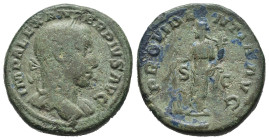 Severo Alessandro (222-235). Asse per Roma. AE (g 10,36). Busto laureato a destra, con drappeggio sulla spalla sinistra. R/ Providentia stante a sinis...