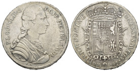FIRENZE. Pietro Leopoldo di Lorena (1765-1790). Francescone 1784. AR (g 27,00). Serie 'Pupazzesca'. Busto corazzato a destra. Stemma coronato. MIR 381...