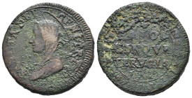 PERUGIA. Stato Pontificio. Pio VI (1775-1799). 5 Baiocchi 1797, anno XXIII. MI (g 17,36). Valore e zecca su tre righe. R/ Busto nimbato della Beata Ve...