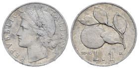 1 lira 1946 "arancia". Al. Rara. MB