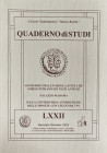 AA.VV. Quaderno di studi LXXII. Glossario delle parole latine che si riscontrano nei Testi Antichi. Palazzo Madama. Sulla controversa attribuzione del...