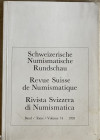 AA.VV. Revue Suisse de Numismatique. Tome 74, 1995. Brossura ed. pp. 169, ill. In b/n tavv.8 in b/n. Sommaire: Masson, Olivier: Quelques légendes moné...