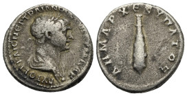 Cappadocia. Caesarea-Eusebia. Trajan, 98-117. Didrachm. Circa AD 112-114 (Silver, 22.07 mm, 6.43 g). AYTOKP KAIC NEP TRAIANOC [CEB ΓEPM] ΔAK, Laureate...