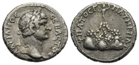 Cappadocia. Caesarea-Eusebia. Hadrian, 117-138. Didrachm. Circa AD 128-138 (Silver, 21.75 mm, 6.82 g). ΑΔΡΙΑΝΟϹ ϹЄΒΑϹΤΟϹ, Laureate head right. Rev. ΥΠ...