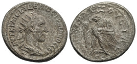 Seleucis and Pieria. Antioch. Trajan Decius, 249-251. Tetradrachm. AD 249-250 (Billon, 27.54 mm, 11.88 g). AVT K Γ ME KY TPAIANOC ΔEKIOC CEB, Laureate...