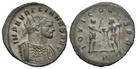 Aurelian, 270-275. Antoninianus. Serdica. AD 270-275 (Bronze, 23.41 mm, 4.26 g). IMP AVRELIANVS AVG, Radiate and cuirassed bust right. Rev. IOVI CON -...