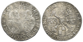 Germany. Schwabach. Brandenburg-Franken (Markgrafschaft). Georg von Ansbach with Albrecht II Alcibiades von Beyreuth; Regent, 1527-1541. Taler - Comme...