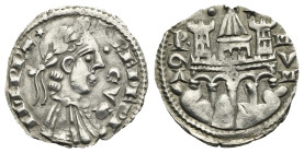 Italy. Bergamo. Comune. Grosso of 4 Denari or Half Grosso struck in the name of Frederick II, Holy Roman Emperor, 1236-1250 (Silver, 18.34 mm, 1.19 g)...