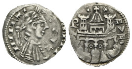 Italy. Bergamo. Comune. Grosso of 4 Denari or Half Grosso struck in the name of Frederick II, Holy Roman Emperor, 1236-1250 (Silver, 18.62 mm, 1.28 g)...