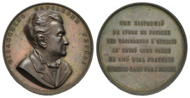 Italy. Kingdom. Giacchino Napoleone Pepoli (1825-1881), mayor of Bologna. Medal. 1881. Opus: G. Vagnetti (Bronze, 56.09 mm, 73.51 g). GIOACCHINO NAPOL...